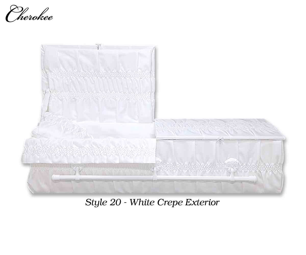 style 20 white crepe interior