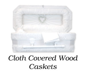 Cloth Covered Wood Caskets